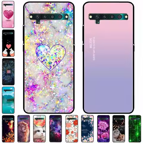 For TCL 10 Pro Case Shockproof Silicone Soft Cat Lion TPU Back Cases for TCL 10 Pro Cover T799B T799