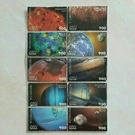 (AC) Indonesian 2001 Solar System Stamps Complete Set of 10 Used
