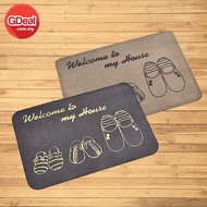 GDeal 2pcs Welcome To My House Door Mats Kitchen Bedroom Toilet Carpet Door Mats Outdoor Non-slip Ru