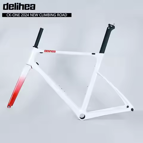 delihea New CK-ONE Climbing/Endurance Bike Frame Light-Weight Carbon Road Frame Rim/Disc Brake Norma