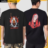 LOVITO X FREE FIRE Casual Pattern T-Shirt for Man LFFB1FF020