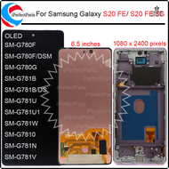 [Izhi] สำหรับ Samsung Galaxy S20 FE 5G จอแสดงผล LCD แบบสัมผัสหน้าจอ G780G G781B ที่มีกรอบสำหรับ Sams