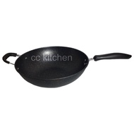 NON STICK SINGLE HANDLE DEEP WOK 34CM