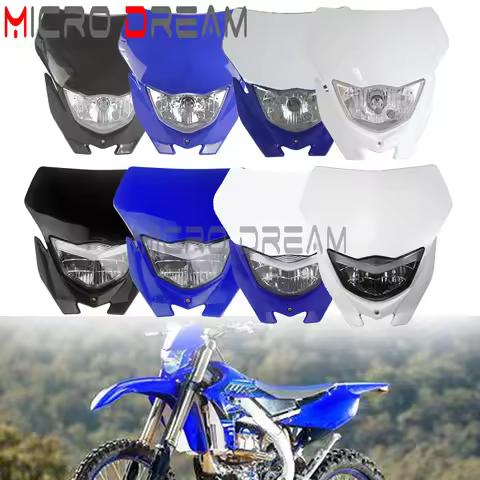 Motorcycle Supermoto Headlight Headlamp For Yamaha WR250 WR450F YZ250 YZ450F TT-R230 TT-R125 R/F/X Y