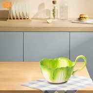 [Lacooppia2] Cabbage Ceramic Bowl Dessert Plate Decorative Container Noodle for Entryway