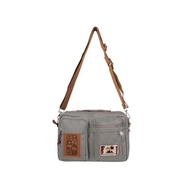 【DOUGHNUT】9.7吋 防潑水 側背/肩背 Satchel 平板包 2用-灰 DW