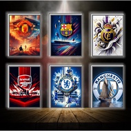 3D color-changing led light painting Football Logo - ANIME 3D led light painting to decorate desks a