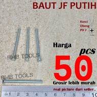 JF Flat Head Bolt M3x45 JF FLAT HEAD VERSENG Screw BOLT M3 x 45 SCREWDRIVER BOLT PLUS Machine Screw 