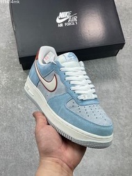 Nike Air Force 1 Low 07 酒紅藍配色 休閒板鞋 男女同款 35-46全尺碼