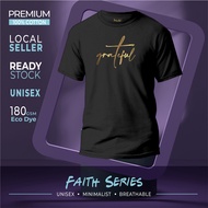 [READY STOCK] Glitter Wording / Premium Quality / Everyday T-shirt / 100% Cotton / Grateful T-shirt