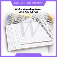 [WETAS] White Mounting Board White Board | A4, A3, A2, A1