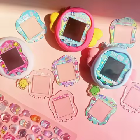 Sanrio Tamagotchi New Uni Faceplate Silicone Protective Film Kawaii Sticker Cute Hellokitty Tamagotc