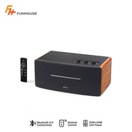 ❈✤☫EDIFIER D12 Speaker Bluetooth 5.0 Wooden Enclosure Support AUX Line In Input Theater And Music So