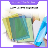 [WESTSTAR] Colour Polypropylene Sheet / PP Sheet Plastic Opaque Hard / Plastic Sheet Color - A4 / A3