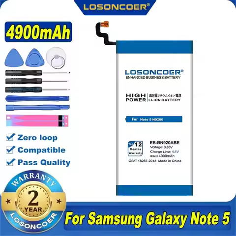 4900mAh EB-BN920ABE For Samsung Galaxy Note 5 Battery N9200 N920C SM-N920 N920F N920T N920A N920I N9
