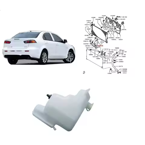 1 Pcs LHD Vice Water Tank for Lancer CY CX 4b11 4b12 2007-2019 1.8L 2.0L MN156097 Coolant Reservior 