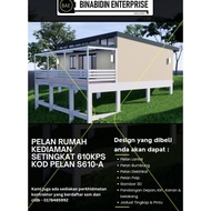 S610-A PELAN & 3D RUMAH KEBUN SETINGKAT 3R1B 610kps