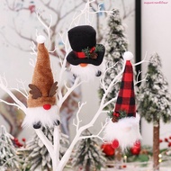 AUGUSTINAN Elf Gnome Light, Antlers Dwarf Rudolph Gnome Glowing Doll, Creativity Lattice Hat Snowman