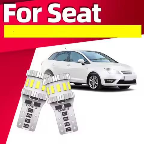 2Pcs T10 LED Bulbs For Seat Leon 1M 1P 5F Ibiza 6L 6J 6P Alhambra Altea Ateca Arona Exeo ST Mii Tole