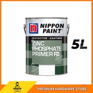 NIPPON PAINT Zinc Phosphate Primer FD 5 Liter Undercoat Iron Steel Primer Paint Nippon Cat Besi Keluli Anti Karat