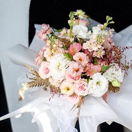 華麗粉金捧花 | 鮮花花束 | 可客製 | 新娘捧花 | 婚禮捧花