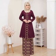 Baju Kebaya Muslimah Baju Raya Baju Kurung Songket Nikah/Engagement Nikah Women's Kurung Nursing Fri