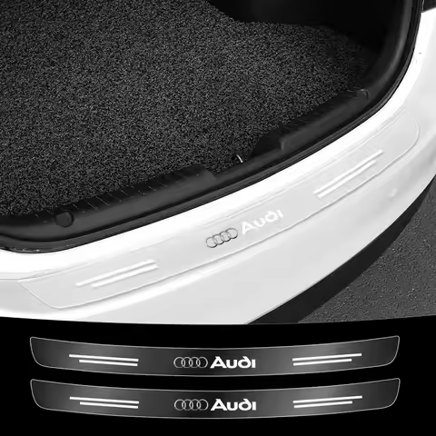 Car Rear Bumper Trunk Guard Stickers Accessories For Audi Sline TT Q2 Q3 Q5 Q7 Q8 A3 A4 A5 A6 A7 R8 