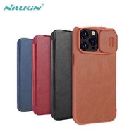 Nillkin Qin Leather Flip Case (Genuine) For Iphone13/ip14/ip14pro/ip14promax/ip15/ip15pro/ip15plus/i