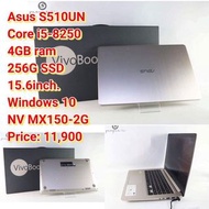 Asus S510UN Core i5-8250 4GB ram 256G SSD 15.6inch. Windows 10 NV MX150-2G Price: 11,900