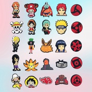 Anime One Piece Shoe Charms jibbitz Jibbitz for Crocs Japanese cartoon anime Naruto, Demon Slayer Bl