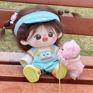 娃衣20cm/40cm棉花娃娃衣服上衣背带裤太阳帽可爱套装生日礼物娃娃衣服，公仔衣服，29.9.5