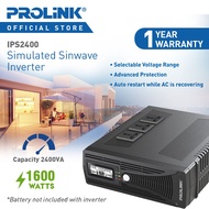 PROLiNK IPS2400 1200VA / 1440W High Performance Inverter Power Supply IPS with 3x Universal AC Outle