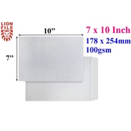 7 x 10 White Envelope 100gsm (Peel & Seal) / Half A4 Letter Cover / Serenity Letter Cover)