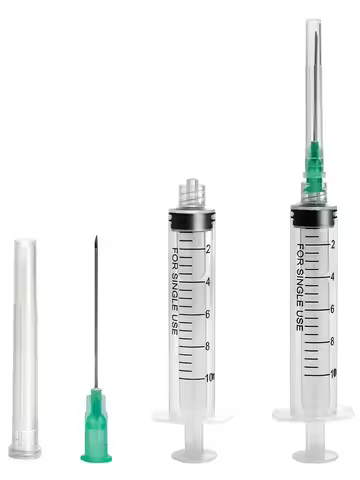 100Pack 10ml 21G 1.5inch Luer Lock Syringe With Needle Sterile,Glue Dispensing Cylinder,for Measurin