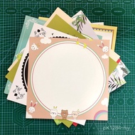 Kindergarten] Paper * 33 Art 33 Studio Cardboard Children [Lace Paper Cartoon Drawing Paper Square T