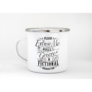 Grieve A Fictional Character Enamel Mug | Funny Bookish Mug | Bookish Gift