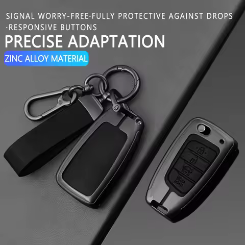 4 Buttons Car Flip Key Case Cover For Hyundai Santa Fe Tucson Verna Celesta Accent Elantra Solaris I