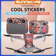 Sunnylife sesuai untuk stiker DJI Mini 3 RC skrin pelindung filem kawalan jauh aksesori anti scratch