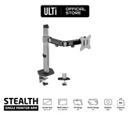 ULTi Stealth Single Monitor Desk Mount Stand, Articulating Full Motion Monitor Arm, Supports 9kg, 32 inch VESA Screen