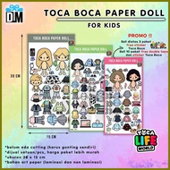 ✅ ✮ ✒ Toca Boca Paper Doll BP Toca Life World Children's Education Toy Toca Boca M Sticker
