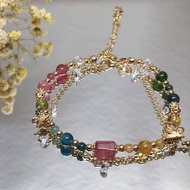 【碧璽 03】天然水晶手鍊 DIY手鏈設計款 - 客製化禮物