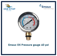 Oil Pressure gauge 40psi for Emaux sand filter / ตัววัดเกจแรงดันสำหรับถังกรองทราย 40psi