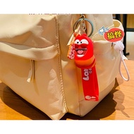 GOOD QUALITY PLASTIC STRING KEYCHAIN LARVA