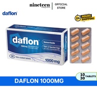 DAFLON 1000mg Film Coated Tablet (10's / 30's) - To Treat Hemorrhoids (Piles)