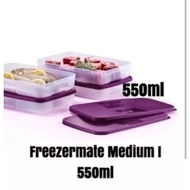 tupperware freezermate medium size 550ml (4pcs)