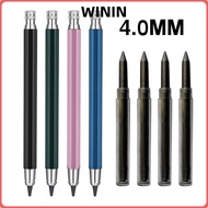 WININ Automatic Pencil, Metal 4.0mm Mechanical Pencil, High Quality 2B/4B/6B/8B/10B Pencil Refill Dr