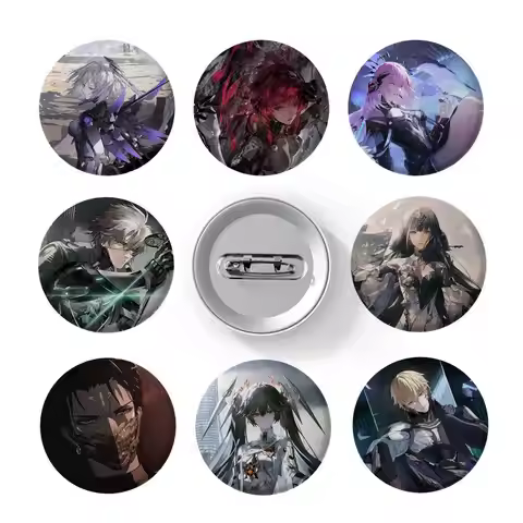 P-Punishing Gray Raven Badges Round Exquisite Badge Brooches Creative Pins For Clothes Hat Backpack