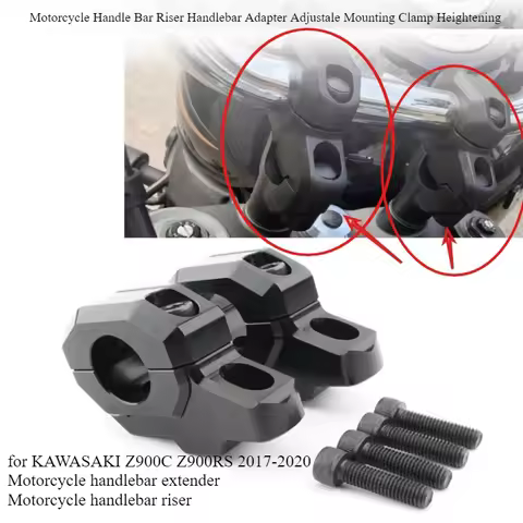 Motorcycle Handle Bar Riser Handlebar Adapter Adjustale Mounting Clamp Heightening for KAWASAKI Z 90