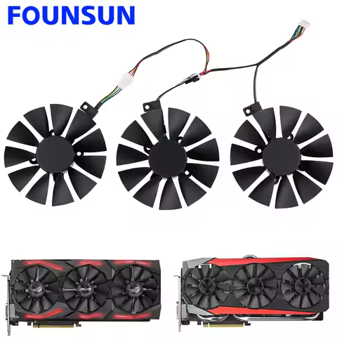 New 87MM PLD09210S12HH PLD09210S12M Cooling Fan For ASUS GTX 980 Ti 1060 1070 1080 Ti RX 480 R9 390X