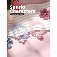 gelang gelang tangan perempuan Sanrio Genuine Crystal Cute Melody Bracelet